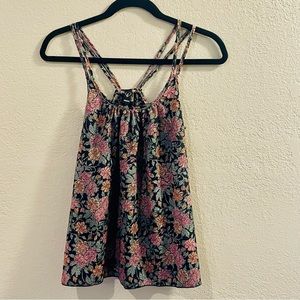Windsor - Flowy Loose Tank Top / Floral Print
